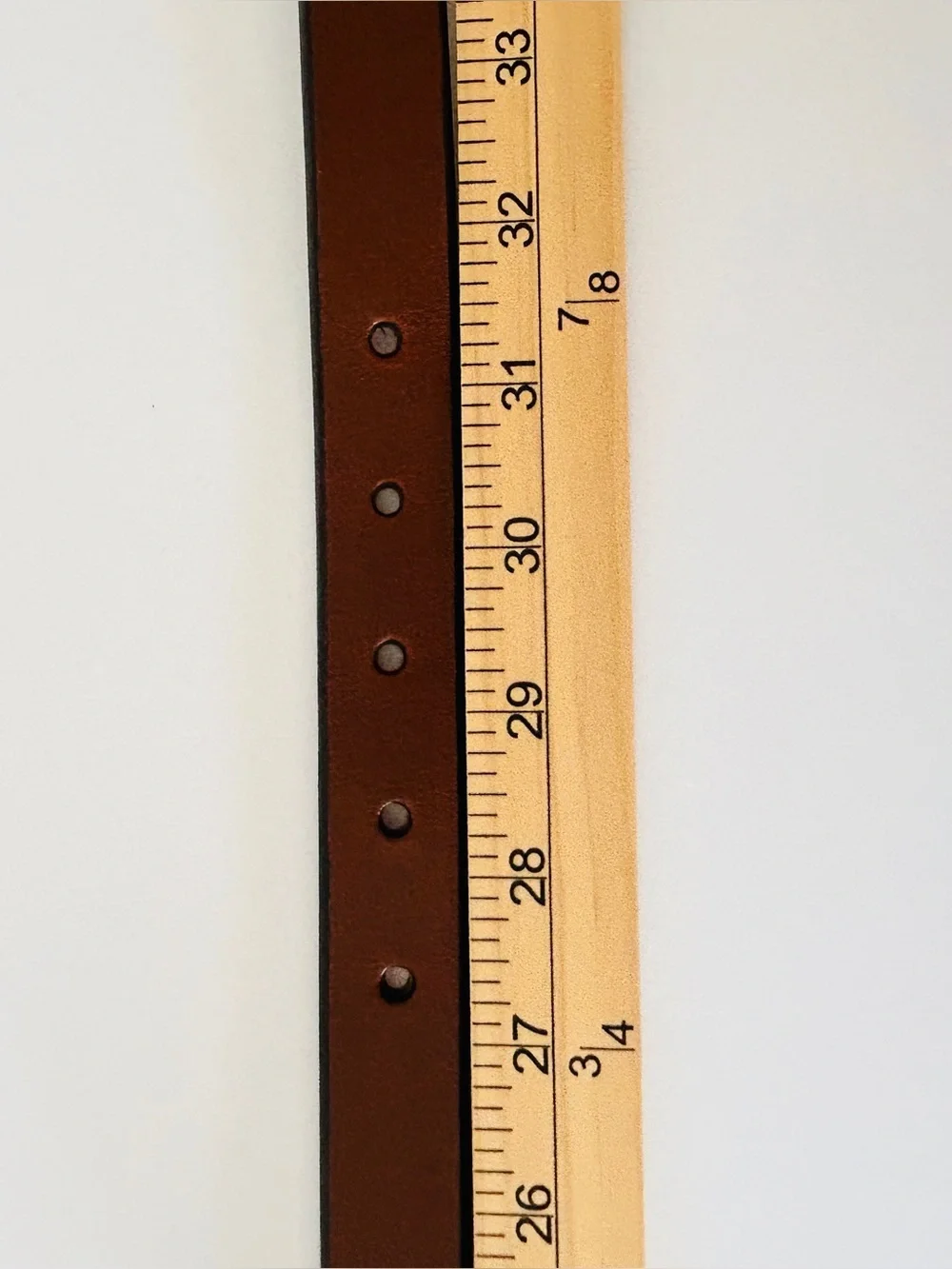 Sid Mashburn Brown Leather Belt with Gold Buckle